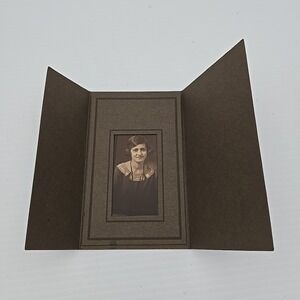 Antique Cabinet Card Portrait Photo Flapper Greenfield, IN Estate Find